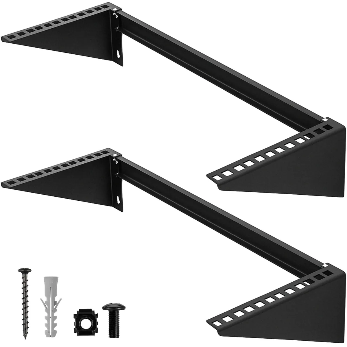 BESIGN BESIGN 2 in 1 Accessory 2 Pcs 4U Vertical Wall Mount Rack 19 Inch — product photo