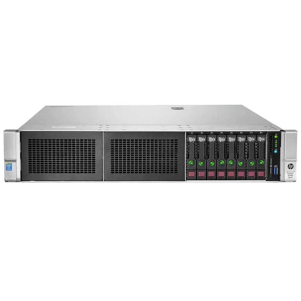 HP HP ProLiant DL380 Gen9 2U rack server 2× Xeon E5-2643 v3 3.4 GHz 8 GB DDR4 H240ar — product photo