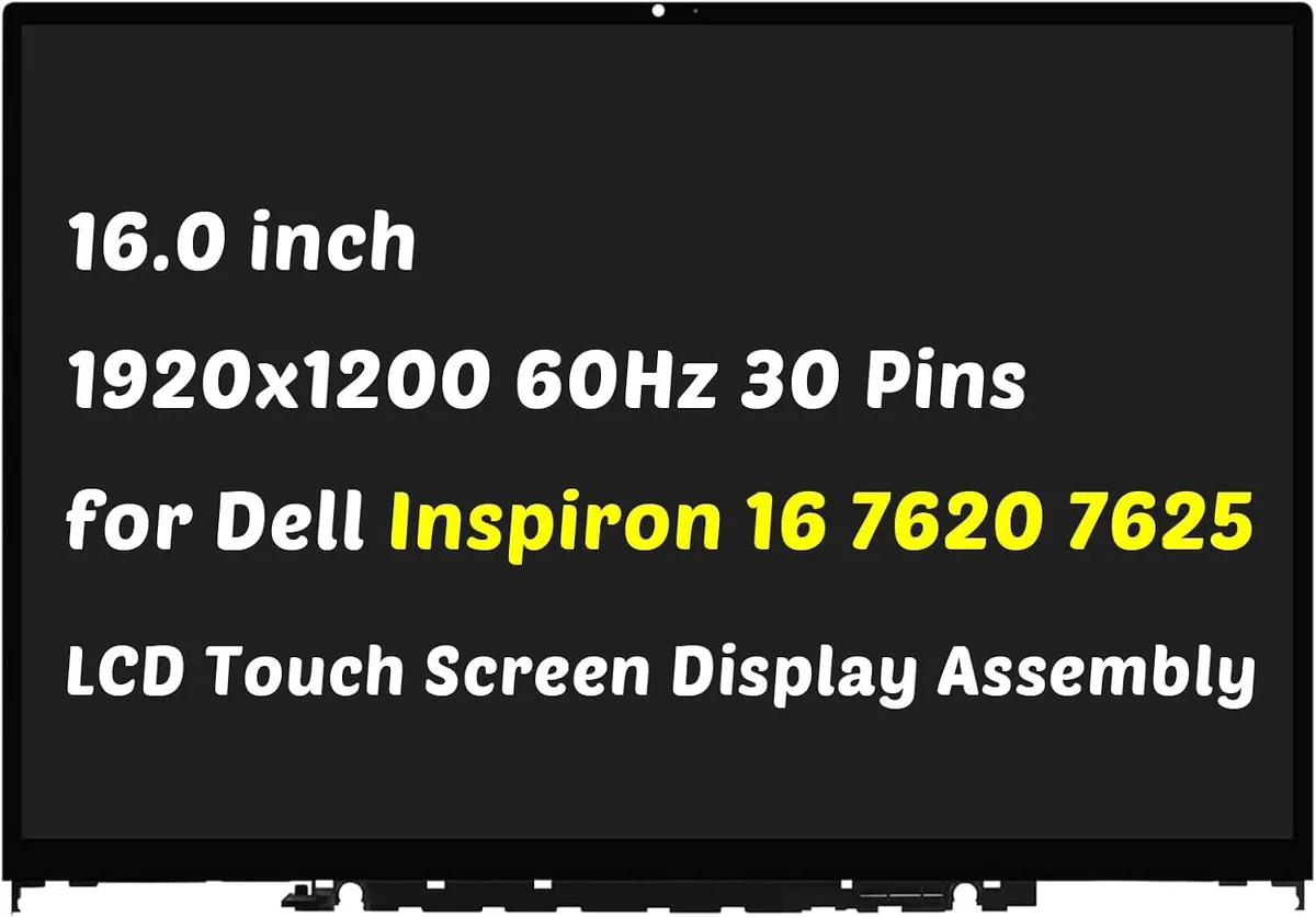 NUOLAISUN NUOLAISUN laptop screen 16" 1920x1200 30 Pin 60Hz for Dell Inspiron 16 7620 7625 — product photo