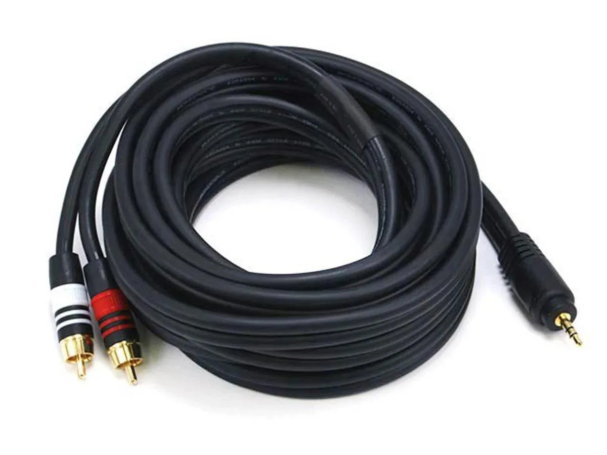 Monoprice Inc. Monoprice Inc. 105600 15 ft 3.5mm to 2RCA Stereo Cable — product photo