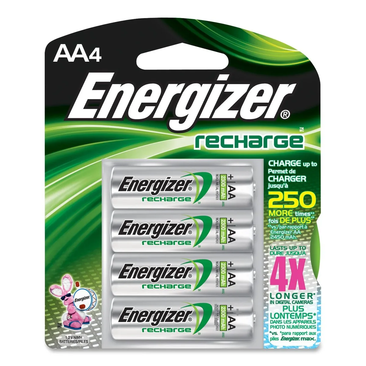 ENERGIZER ENERGIZER NH15BP-4 1.2V 2300mAh AA Ni-MH 4-pack — product photo