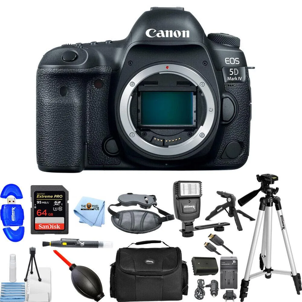 Canon International Canon EOS 5D Mark IV 30.4MP DSLR Camera Body Only 64GB Bundle — product photo