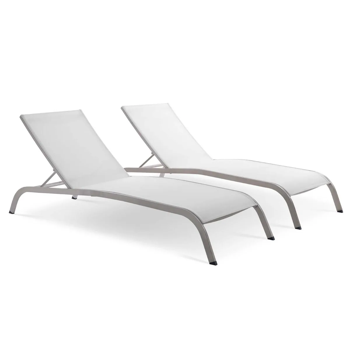Modway Furniture Modway Furniture Savannah Chaise Lounge Set of 2 White 76.5"L — product photo