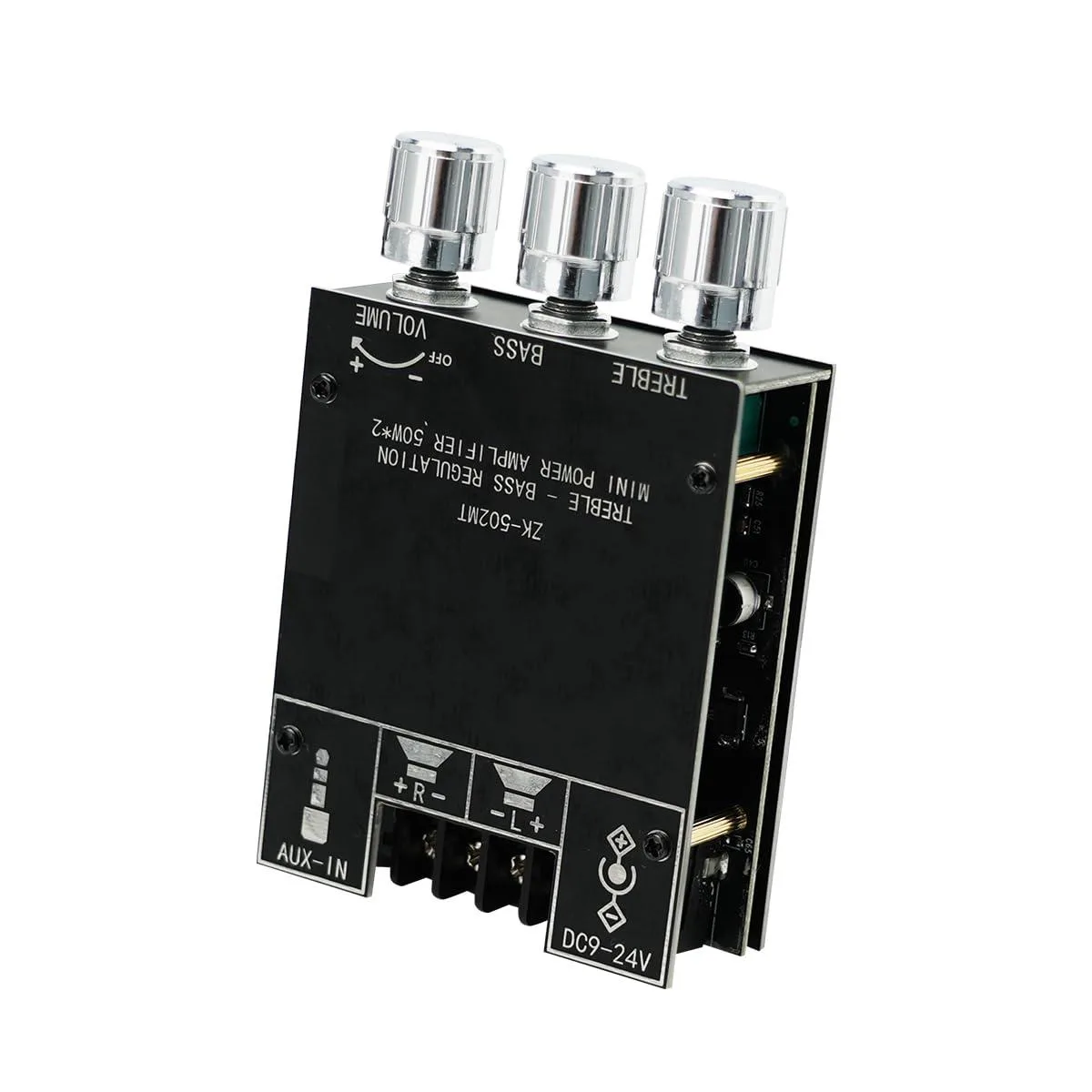 JR-502MT-Amplifier 2.0 dual-channel car amplifier 50W+50W Bluetooth 5.0 — product photo