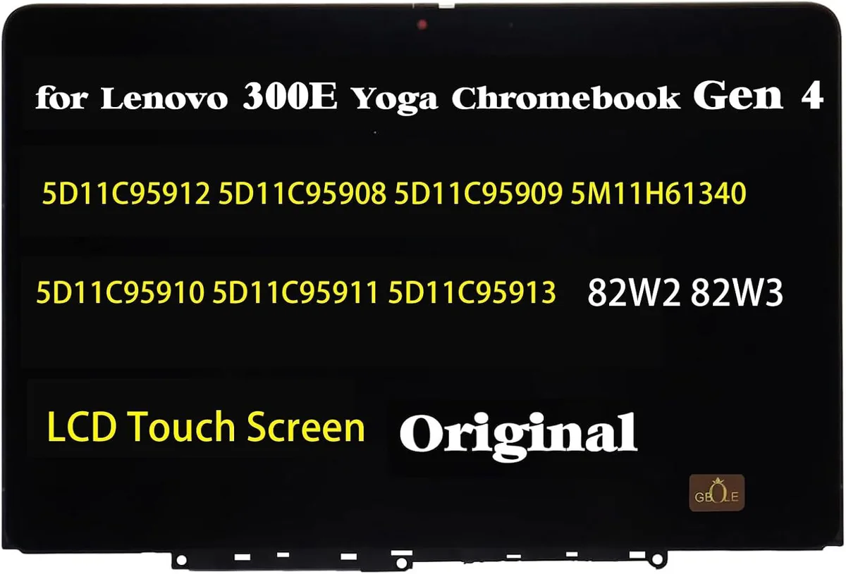 NUOLAISUN NUOLAISUN 11" LCD Touch Screen Digitizer Assembly Bezel for Lenovo 300E Yoga Chromebook Gen 4 82W2 82W3 — product photo