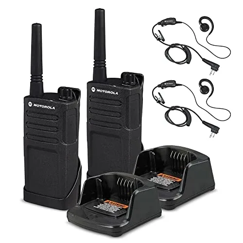 Motorola Motorola RMM2050 two-way radio 2 pack with HKLN4604 earpieces — product photo