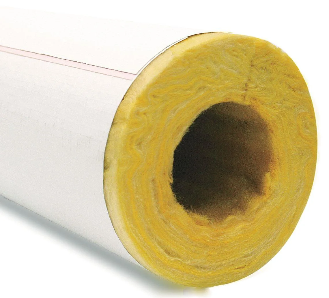Owens Corning fiberglass pipe insulation tube tan slit adhesive flap 3 ft length