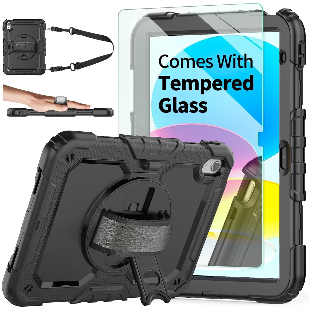 ARENTI ARENTI 2 in 1 accessory for iPad A16 11th/10th Gen 11''/10.9'' Black — product photo