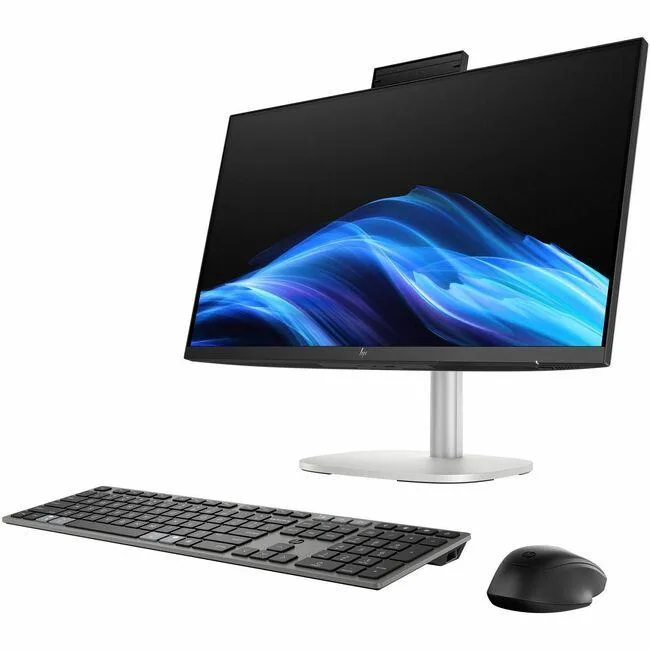 HP HP EliteStudio 8 AiO G1i C7GL6UT#ABA Core Ultra 7 265 16GB 512GB 27" QHD Touch Pike Silver desktop PC — product photo