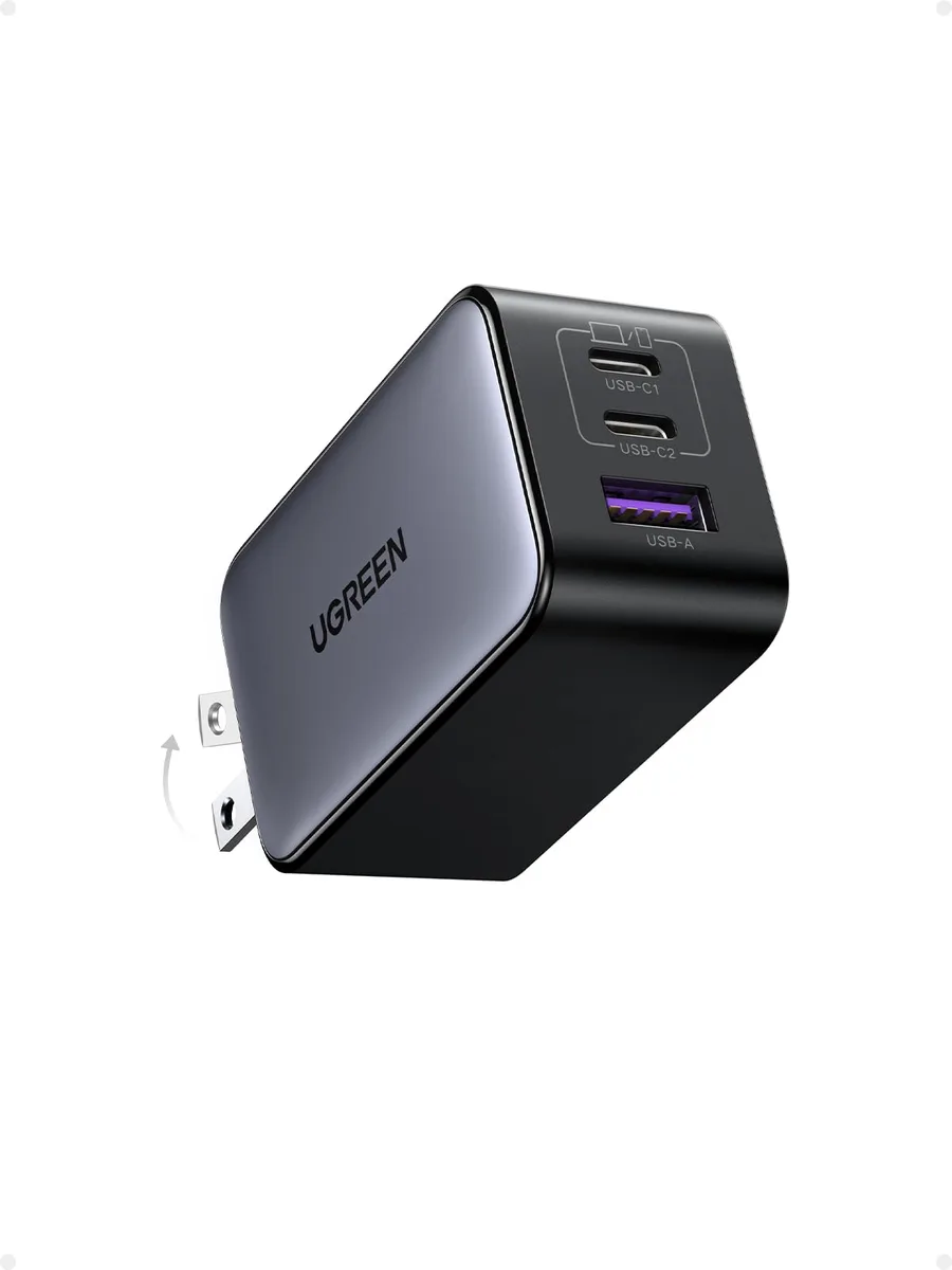  Ugreen CD244 65W 3-Port USB C Charger Black — product photo