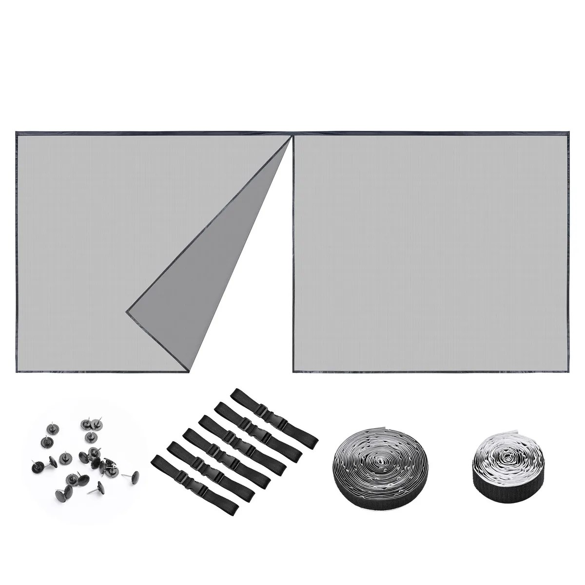 Yescom USA, Inc. Yescom USA, Inc. 16x7 Ft Garage Door Screen Mesh Magnetic Weighted Bottom — product photo