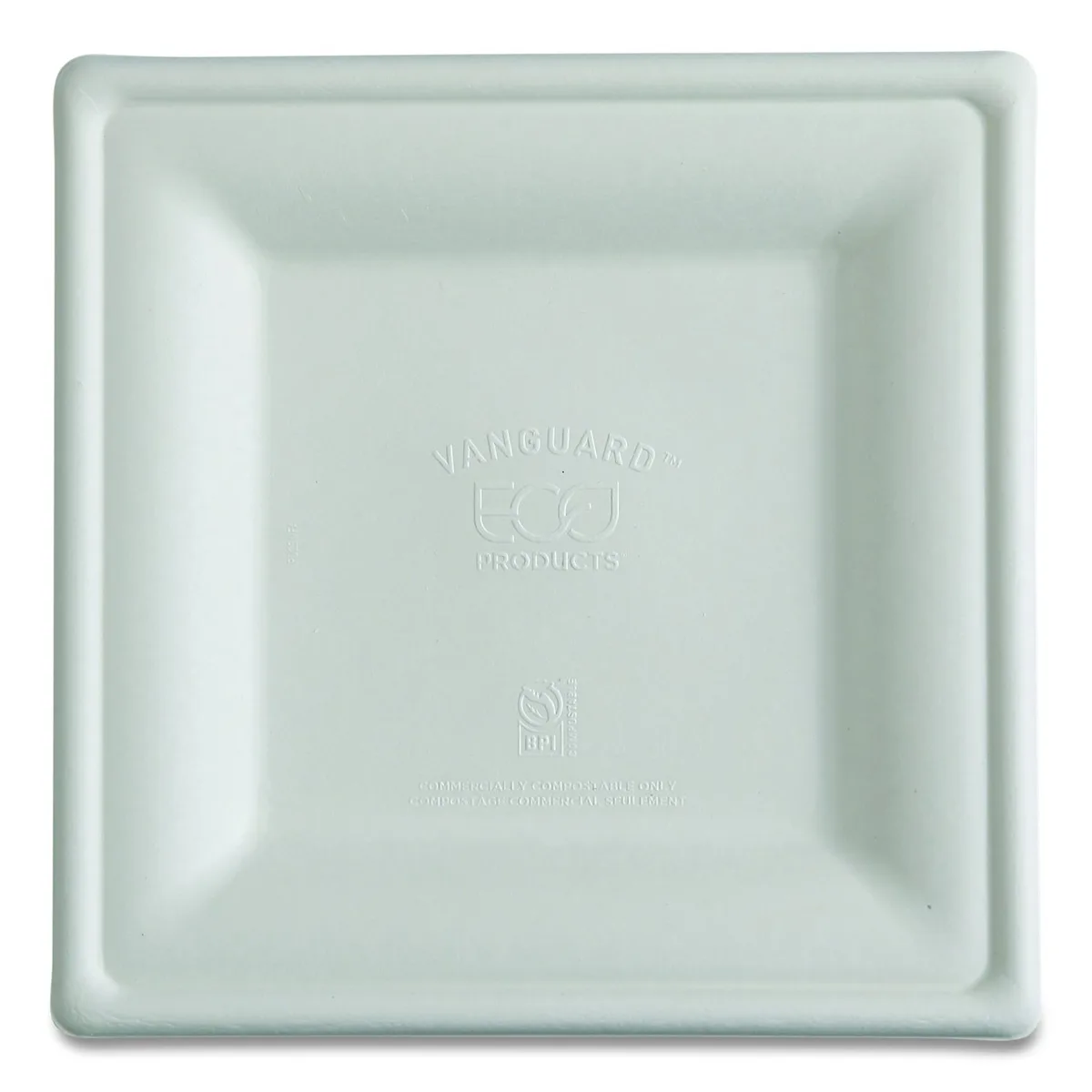 Eco-Products Eco-Products Sugarcane Square Plates 10" 250/Carton — product photo