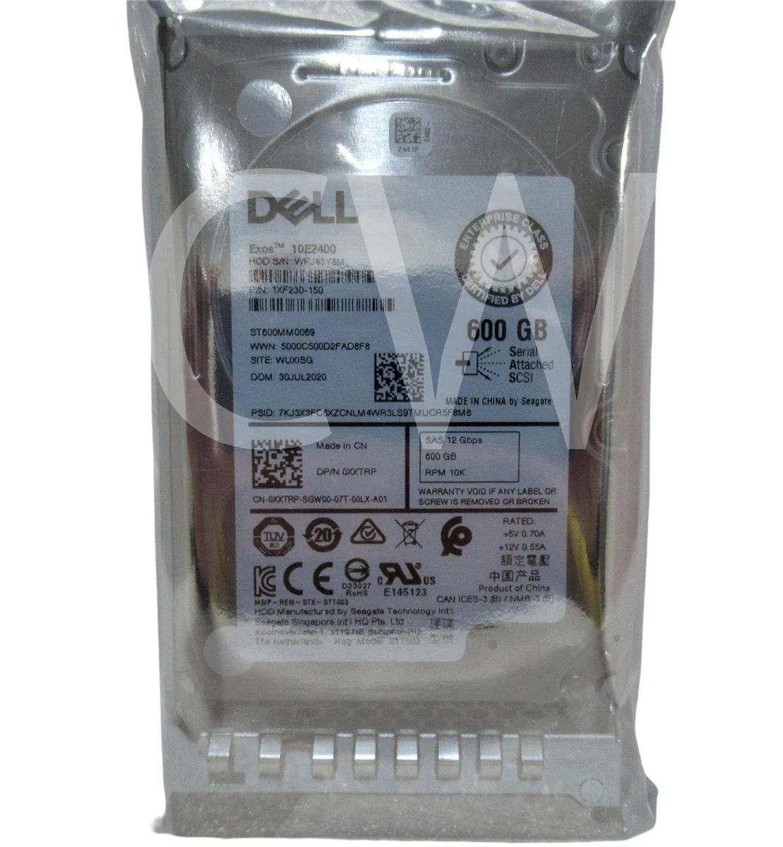 DELL DELL ST600MM0069 600GB 10000RPM 12Gbps SAS 2.5in internal hard drive — product photo