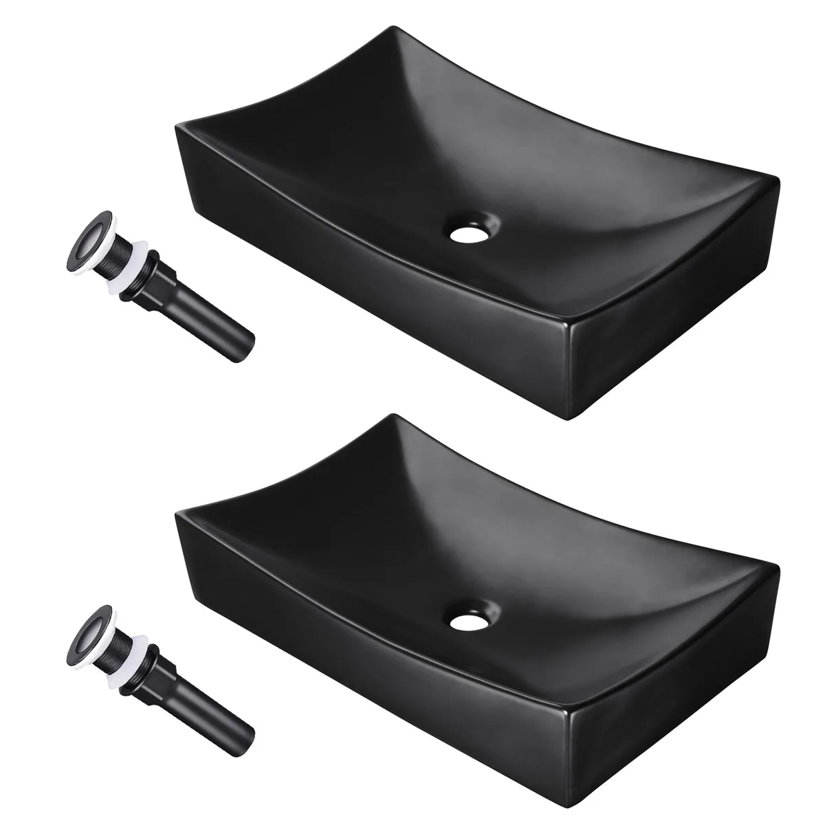 Yescom USA, Inc. Yescom USA, Inc. 80PSK011-655-06.V1X2 undermount bathroom sink 2 pack 26 — product photo