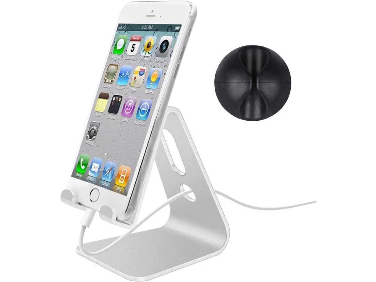 KEHIPI KEHIPI Aluminium Desktop Phone Mount Silver — product photo