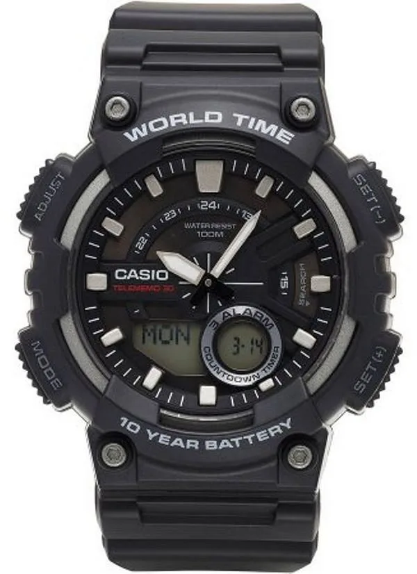 CASIO CASIO AEQ110W-1BV 52mm analog-digital resin watch — product photo