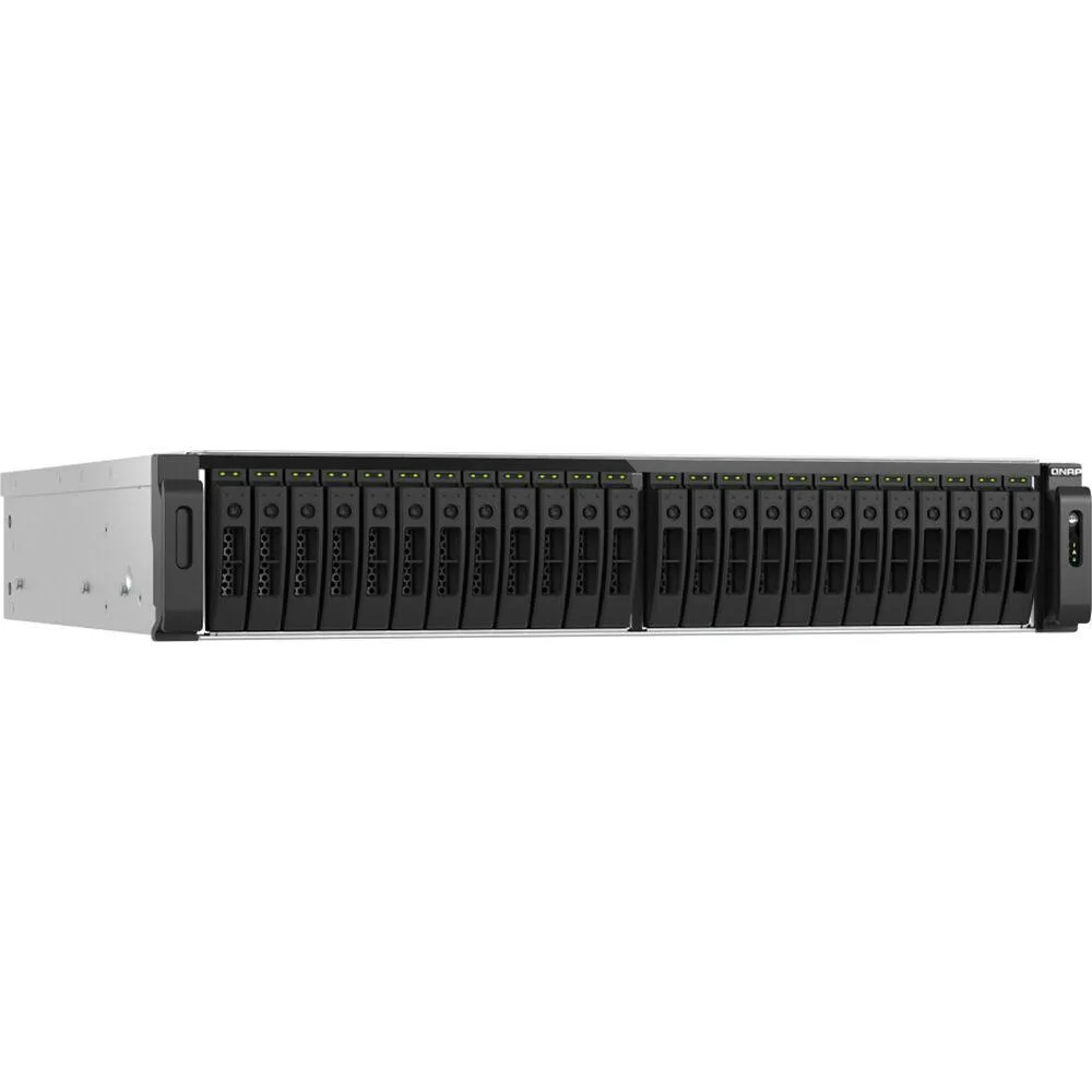 Qnap Qnap TS-H3077AFU-R7-64G-US 30-bay 2.5" SATA rackmount NAS 64GB DDR4 Ryzen 7000 — product photo