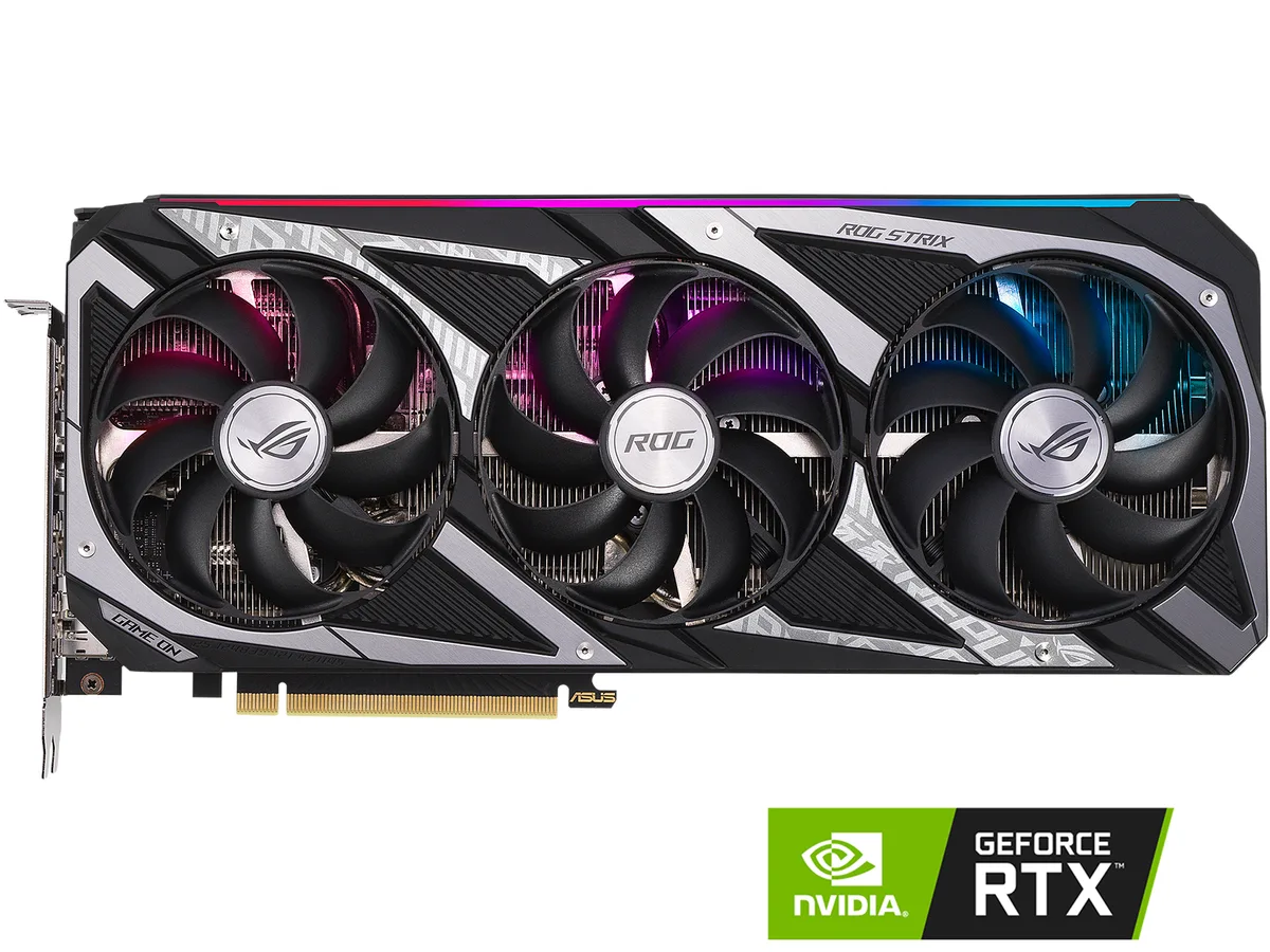 ASUS ASUS STRIX-3060-O12G-V2-G GeForce RTX 3060 12GB graphics card — product photo