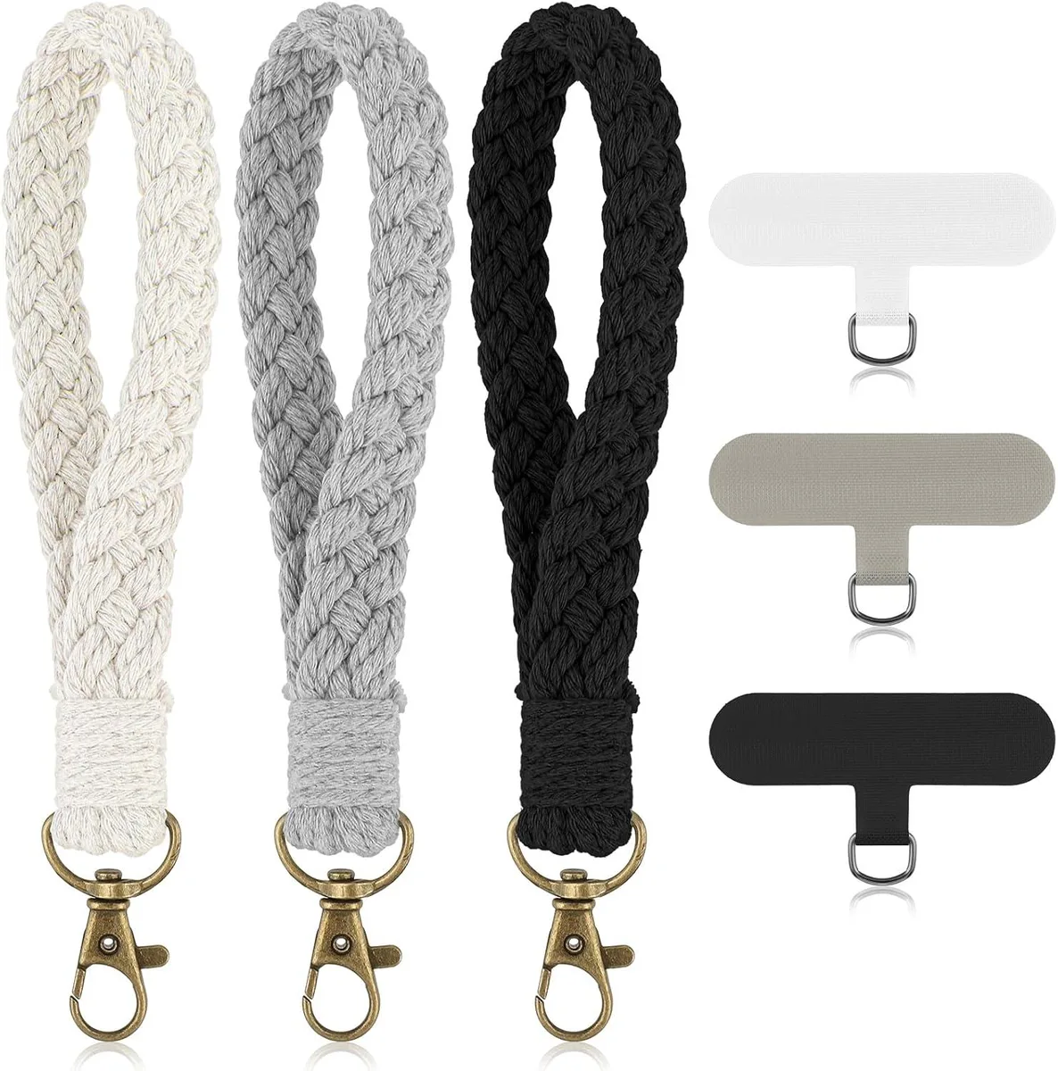 MCHOSE MCHOSE Phone Wrist Strap 3-Pack with Tether Tab, 6.19 in — product photo