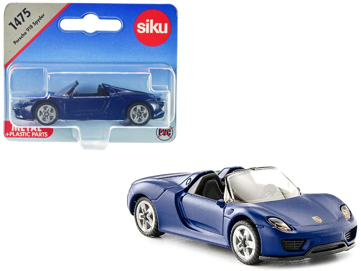 Siku Siku Porsche 918 Spyder Matt Blue Diecast Hobby Collectible — product photo