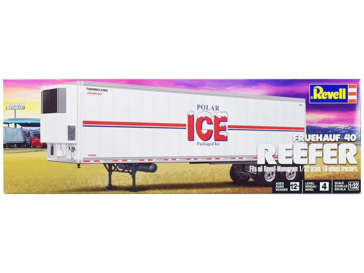 Revell Revell Fruehauf 40' Refrigerated Trailer "Polar ICE" 1/32 Scale Model Kit hobby collectible — product photo