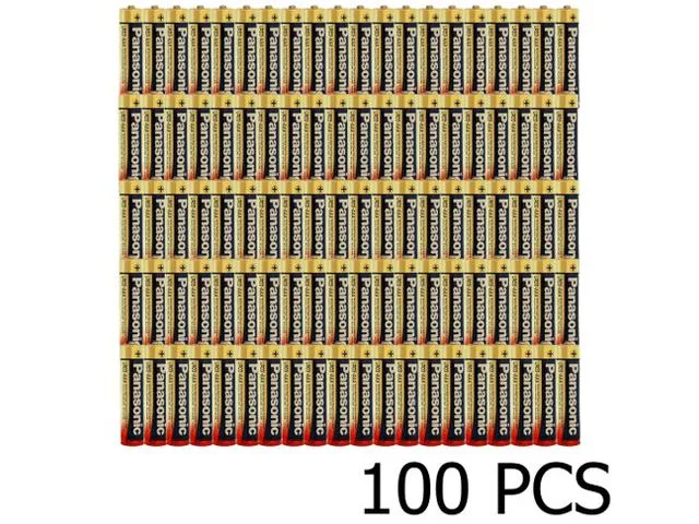Single Panasonic AAA battery in silver and green wrapper