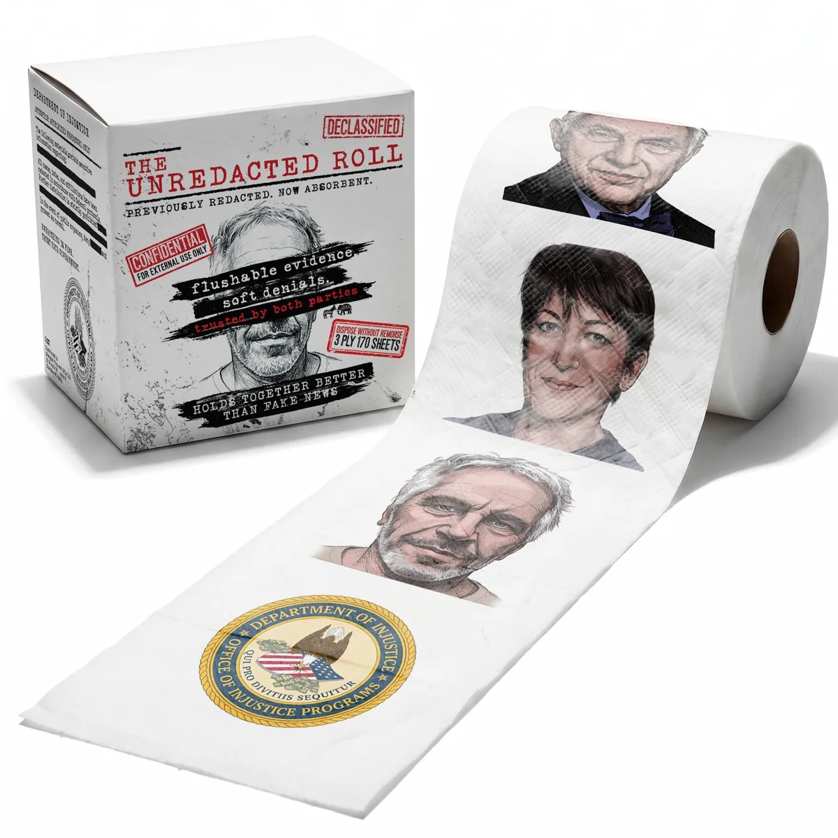  Happy Hippo Unredacted-roll-1 Paper 3-Ply 170 Sheets 10 Portraits — product photo