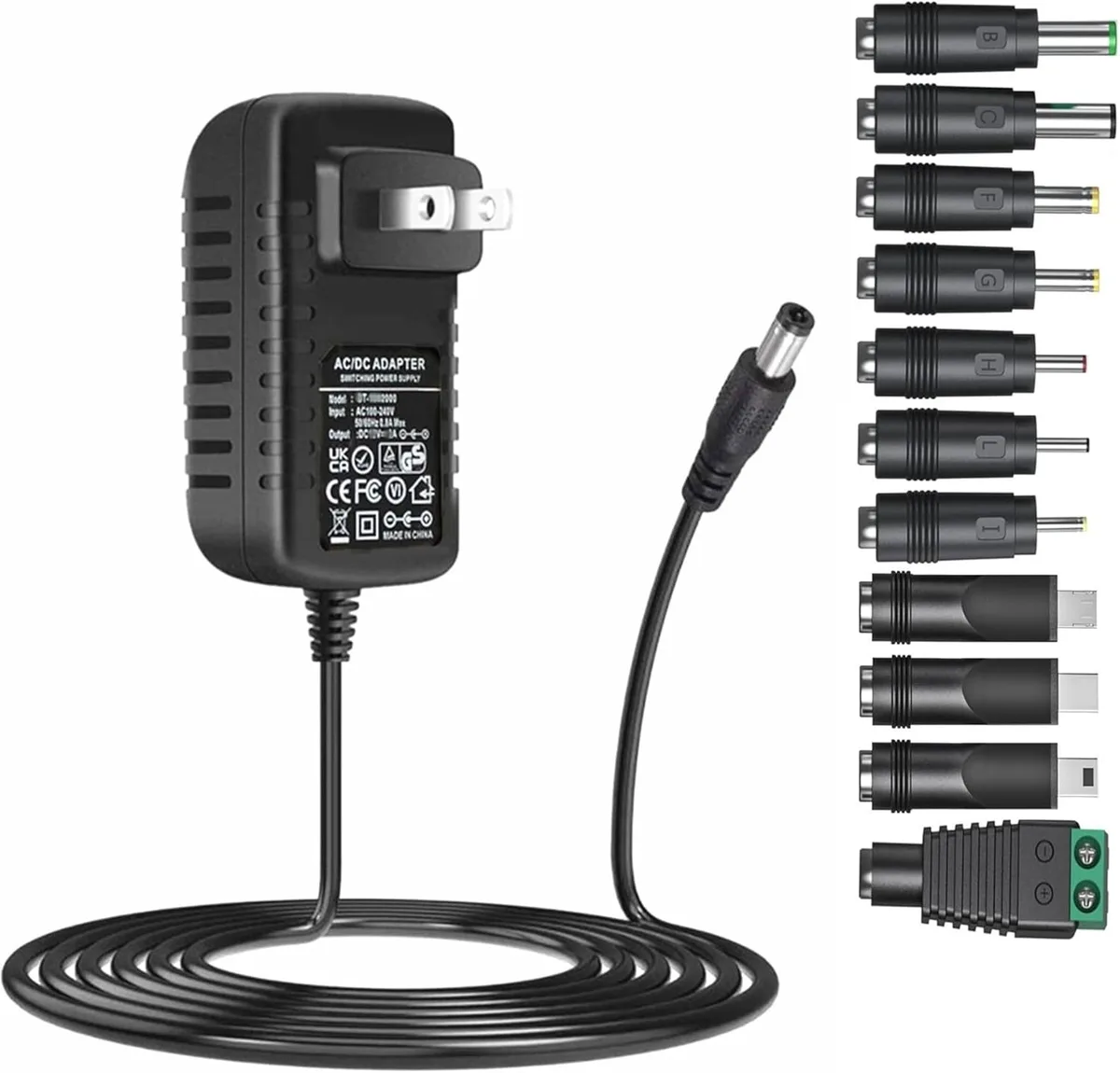BASEUS BASEUS 5V 3A AC Adapter 11 Tips 15W 6FT — product photo