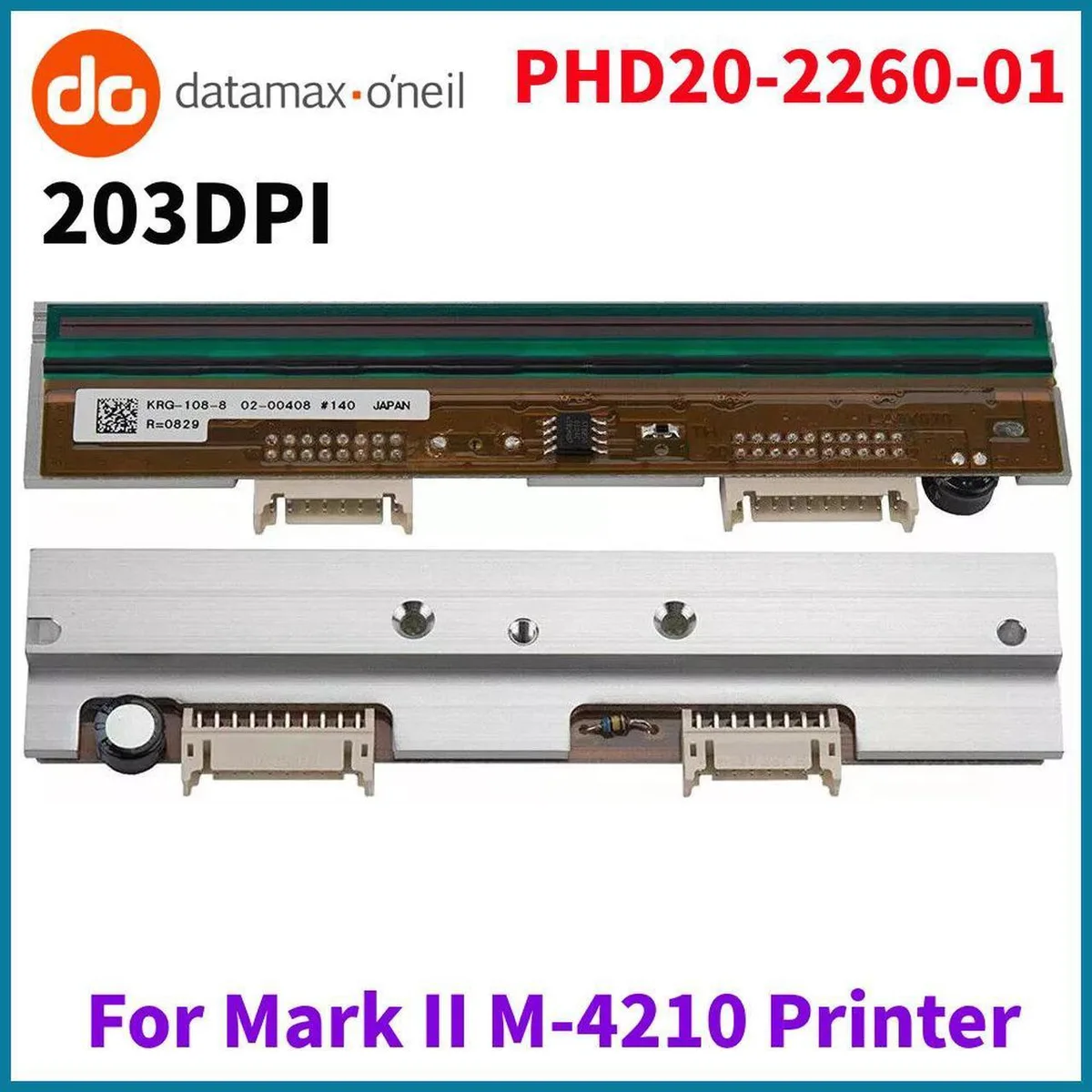 Datamax 203 dpi printhead for M-4210 label printer