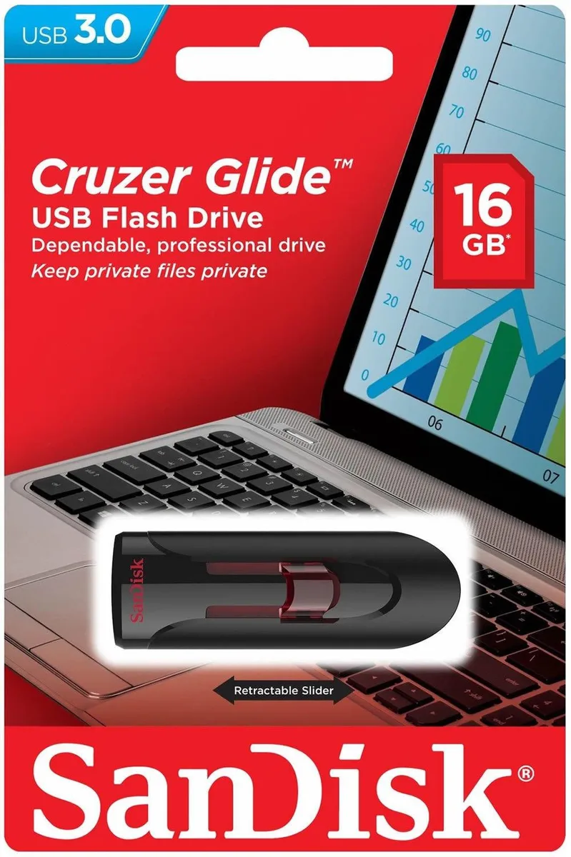 SanDisk SanDisk SDCZ600-016G-G35 16GB USB 3.0 flash drive — product photo