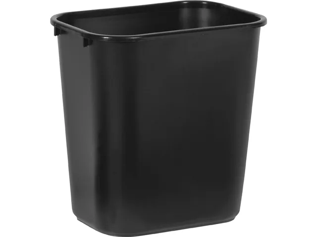 Rubbermaid Commercial Rubbermaid Commercial 295600BKCT 7 gal Wastebasket Black 12 Pack — product photo
