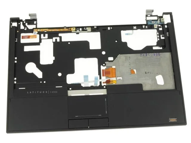 Black Dell Latitude E4300 palmrest with touchpad fingerprint reader and smart card slot