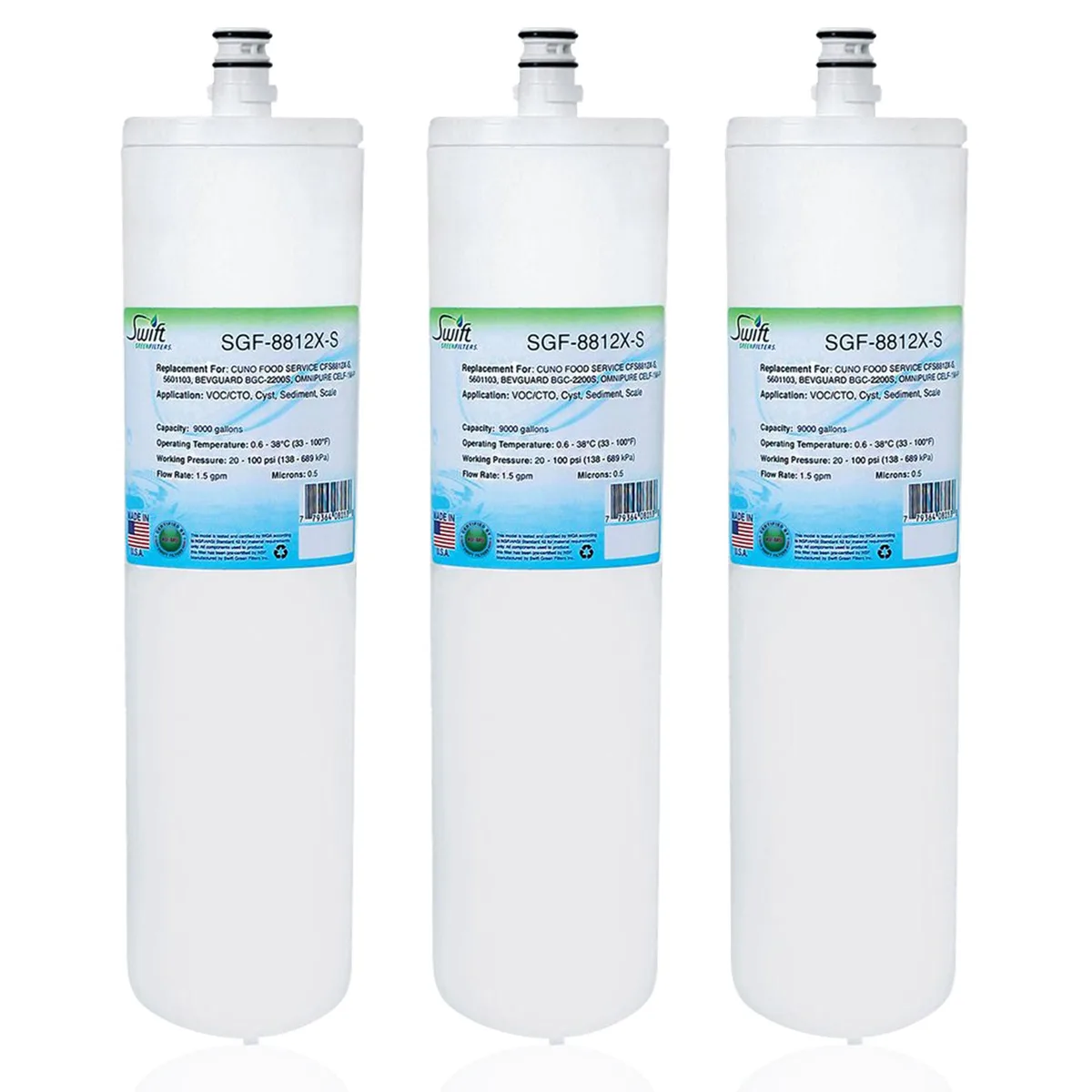 Swift Green Swift Green SGF-8812X-S Water Filtration Cartridge White — product photo