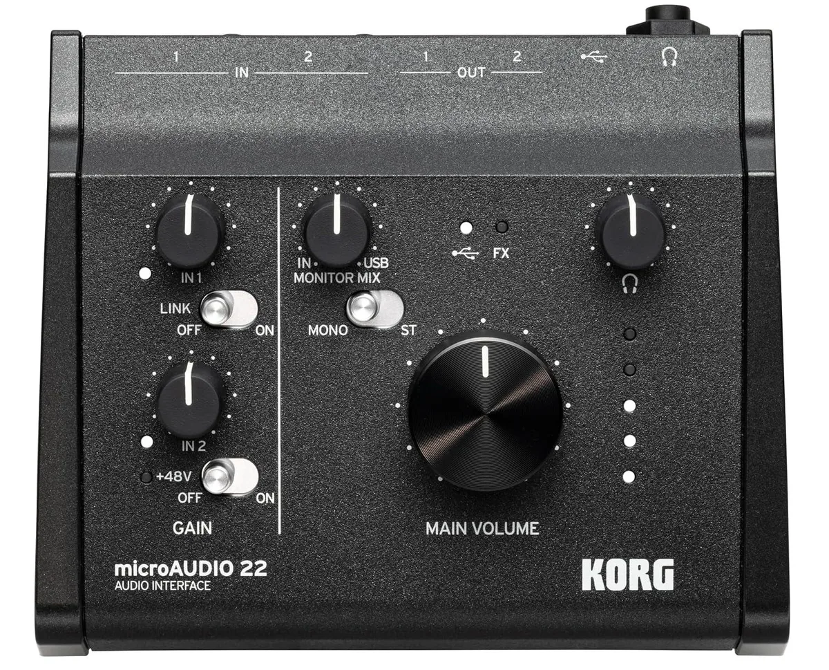 LORDWORLD LORDWORLD microAUDIO 22 USB-C 2-In/2-Out Audio Interface 24-Bit/192 kHz — product photo