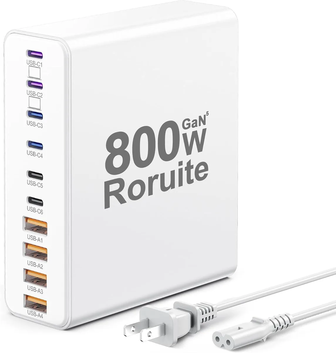 Chopmate Chopmate 800W 10-port USB-C charger station 120W PD GaN5 — product photo