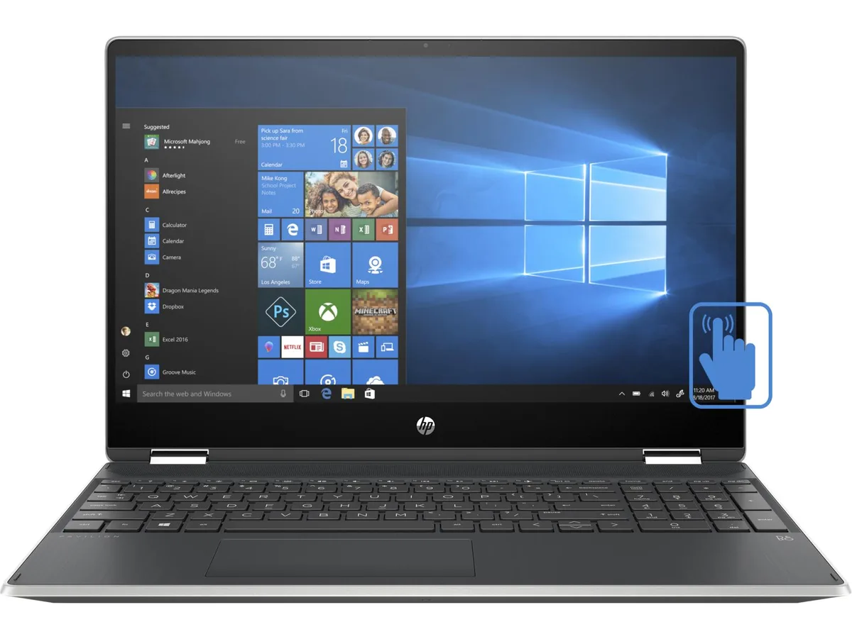 HP HP Pavilion 15-dq1020nr laptop i5-10210U 8GB 512GB NVMe 15.6" touch — product photo