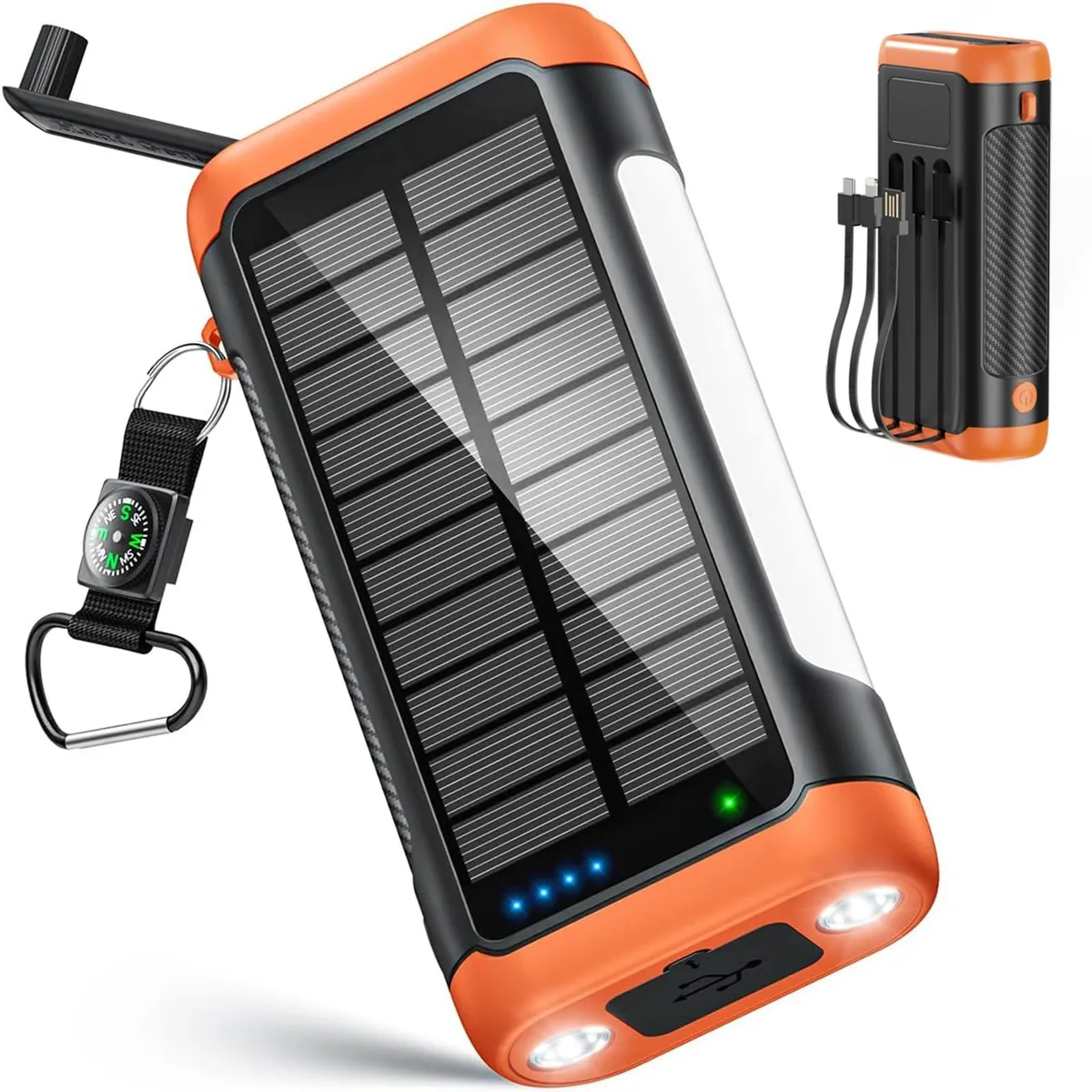  DJKK N01 66800mAh Power Bank Hand Crank 22.5W 3 Cables — product photo