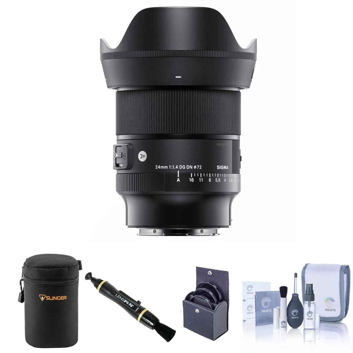 SIGMA SIGMA 24mm f/1.4 DG DN Art Lens for L Mount Bundle — product photo