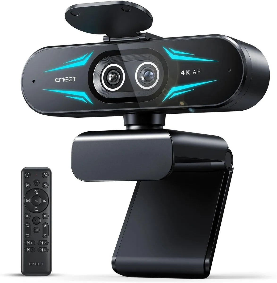 EMEET C60E Dual-Camera 4K Webcam Wide-Angle Telephoto E3402 — product photo
