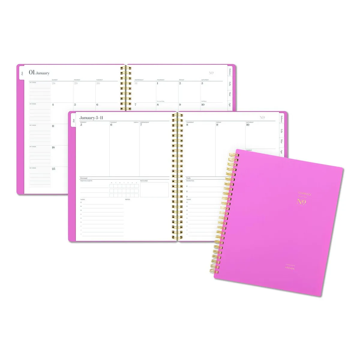 Mead Mead WorkStyle Weekly/Monthly Planner Pink 8.75 x 7.75 12-Month 2026 — product photo