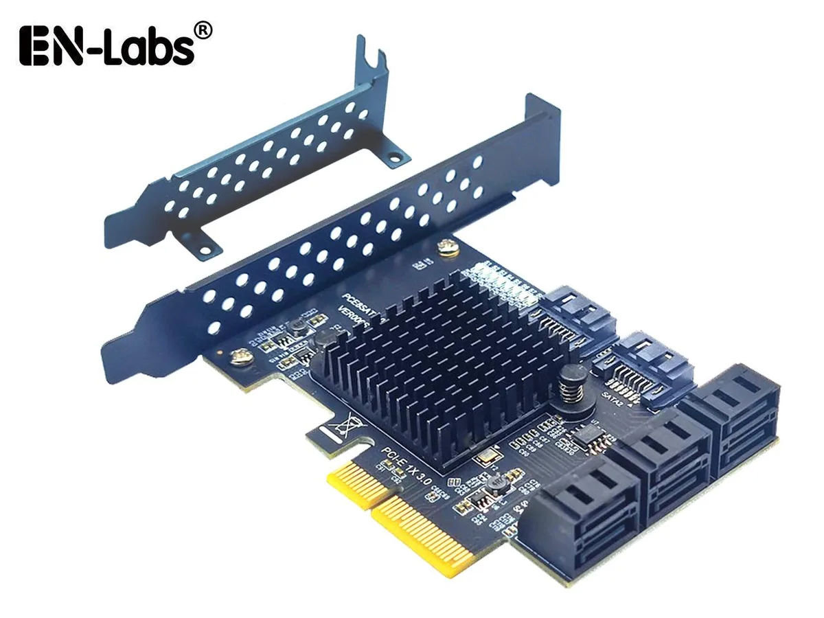 EN-Labs EN-Labs 8 Port SATA Expansion Card ASM1166 — product photo