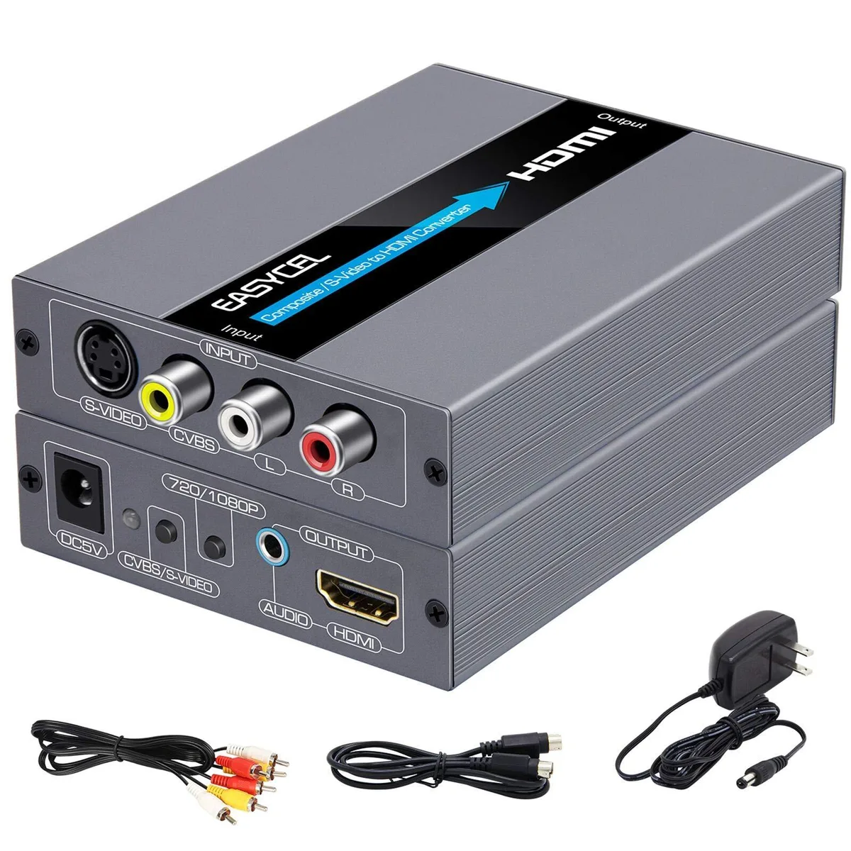  EASYCEL CNT-013 RCA S-Video to HDMI Media Converter — product photo
