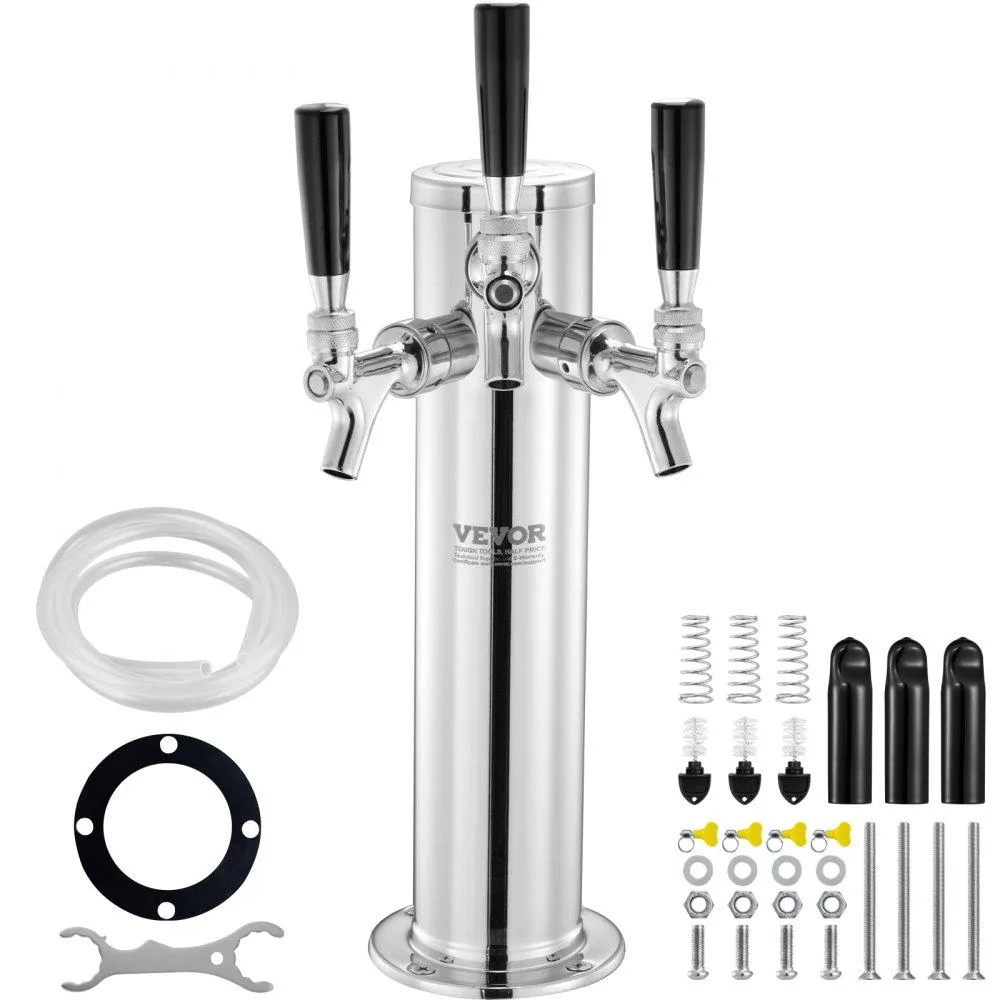 VEVOR VEVOR Triple Tap Draft Beer Tower 3TJZ 5.91in — product photo
