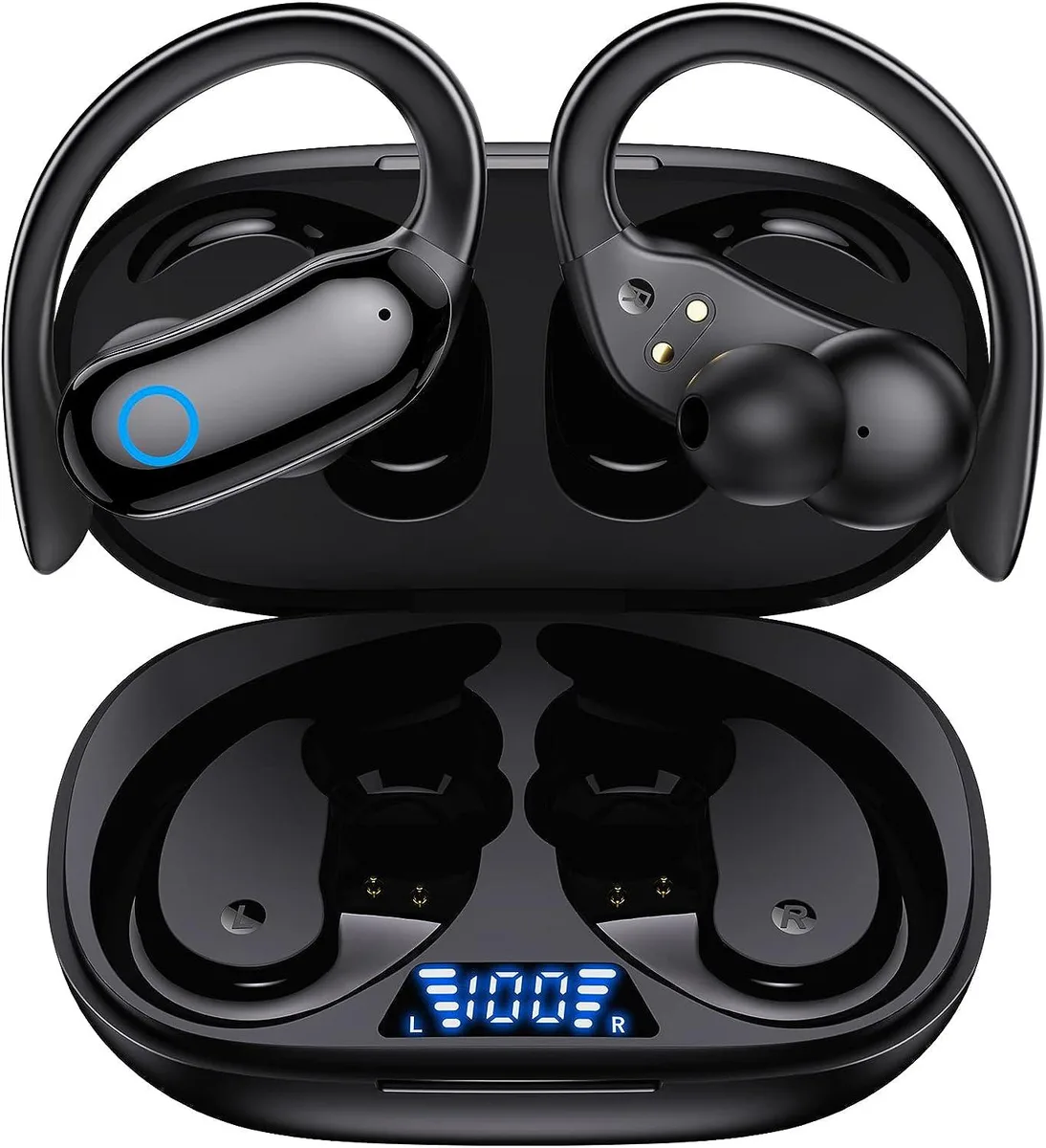 EVESKY EVESKY Wireless Earbuds 80hrs Playback IPX7 Black — product photo