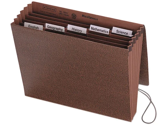 Smead Smead 70540 Expanding File Folder 6 Pocket Letter 5.25in Red — product photo