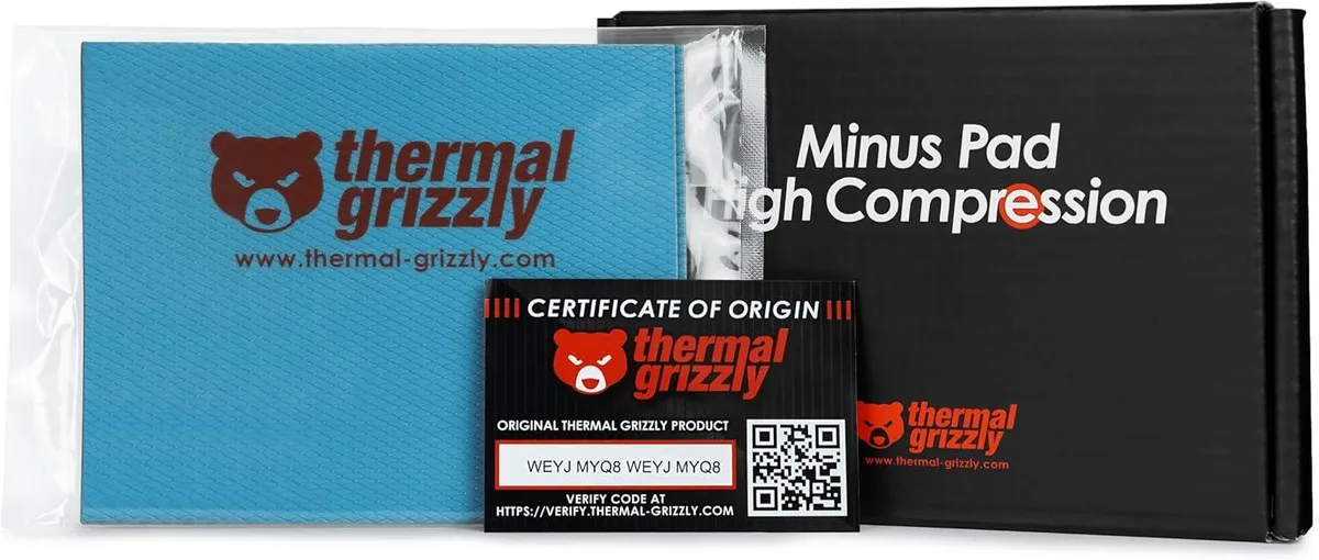 Thermal Grizzly Thermal Grizzly Minus Pad High Compression 120x100x5.0mm 2-Pack — product photo
