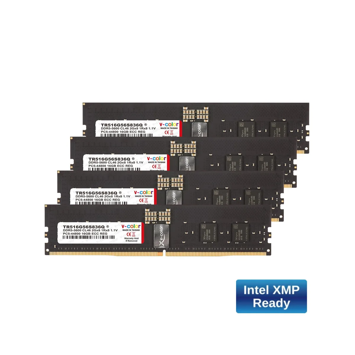 V-color V-color OC R-DIMM 64GB (16GBx4) DDR5 5600 CL36 ECC Registered Memory Upgrade — product photo