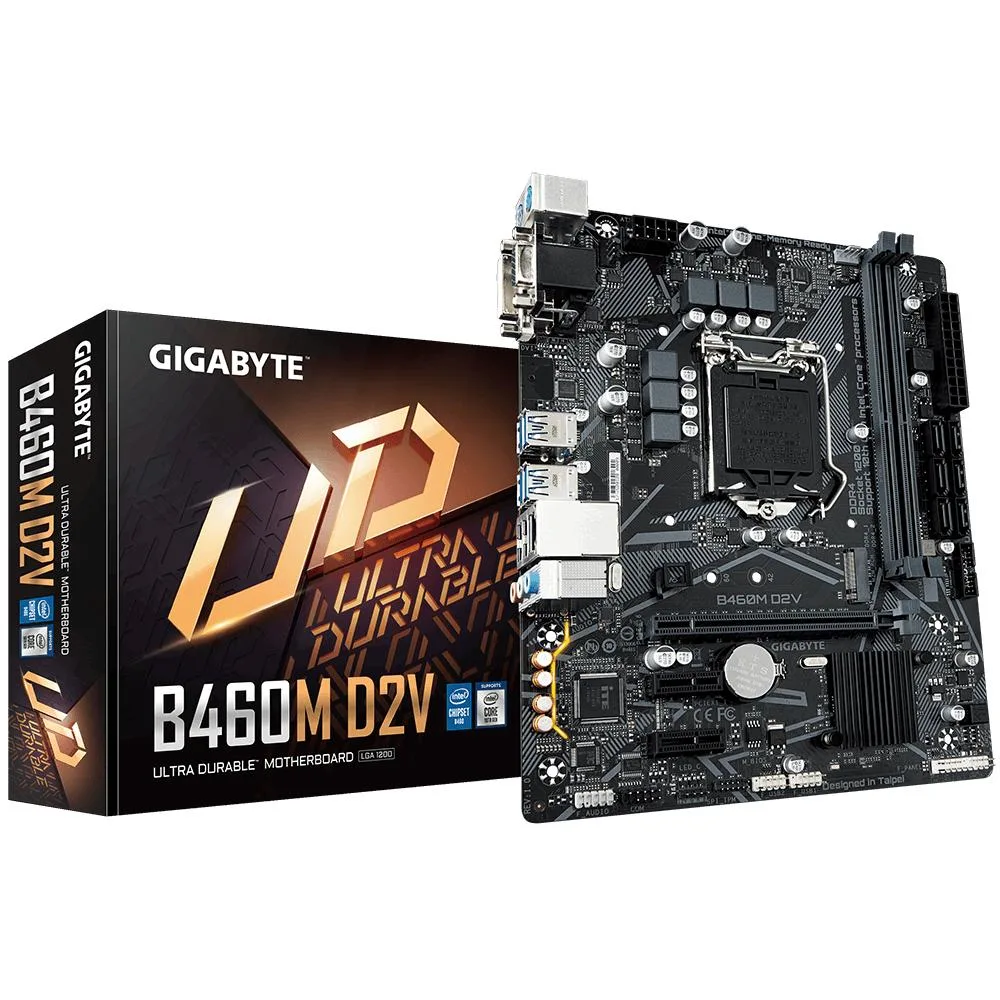 GIGABYTE GIGABYTE B460M D2V Intel Motherboard LGA 1200 DDR4 Micro ATX — product photo