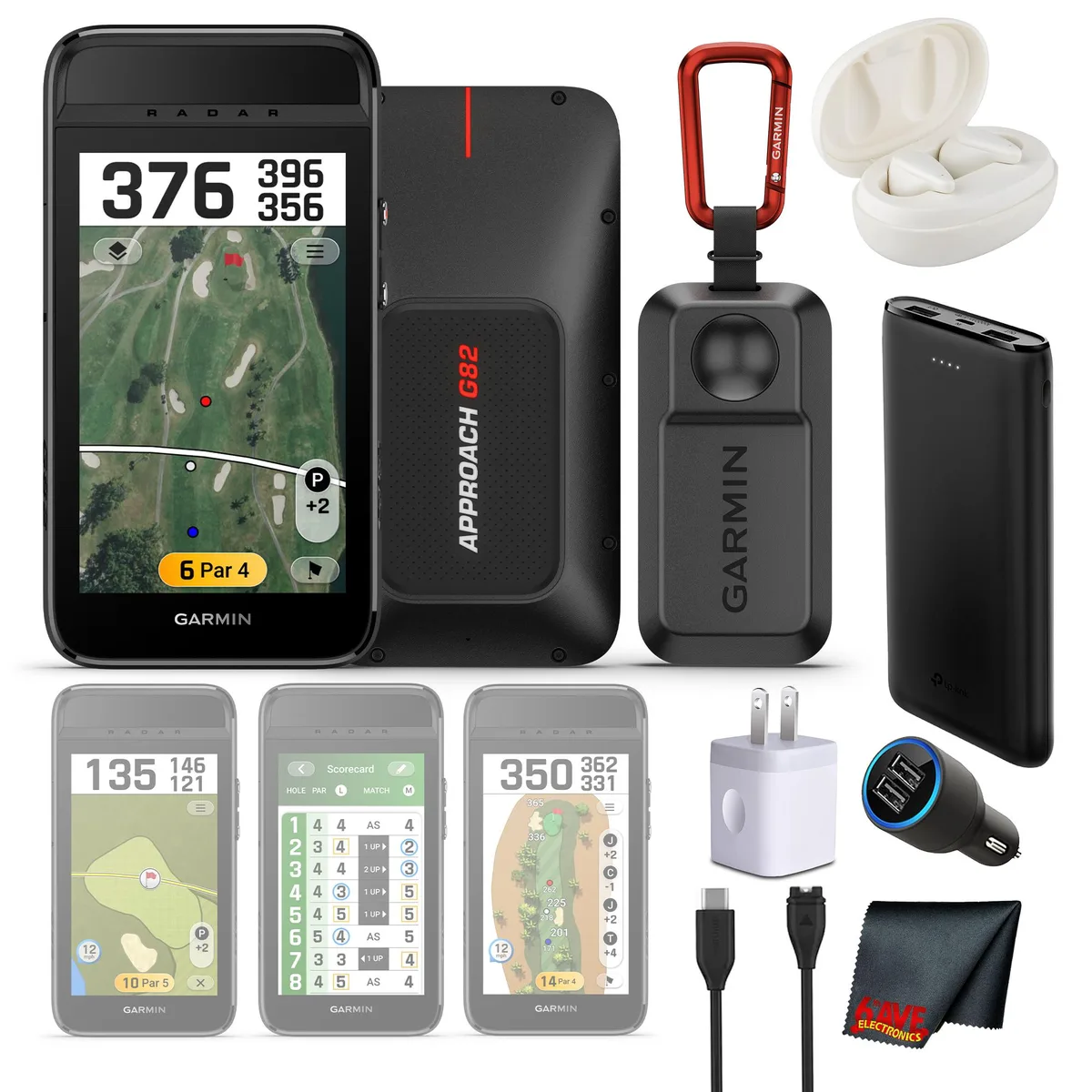 Garmin Garmin Approach G82 Launch Monitor &amp; GPS Golf Handheld Bundle — product photo