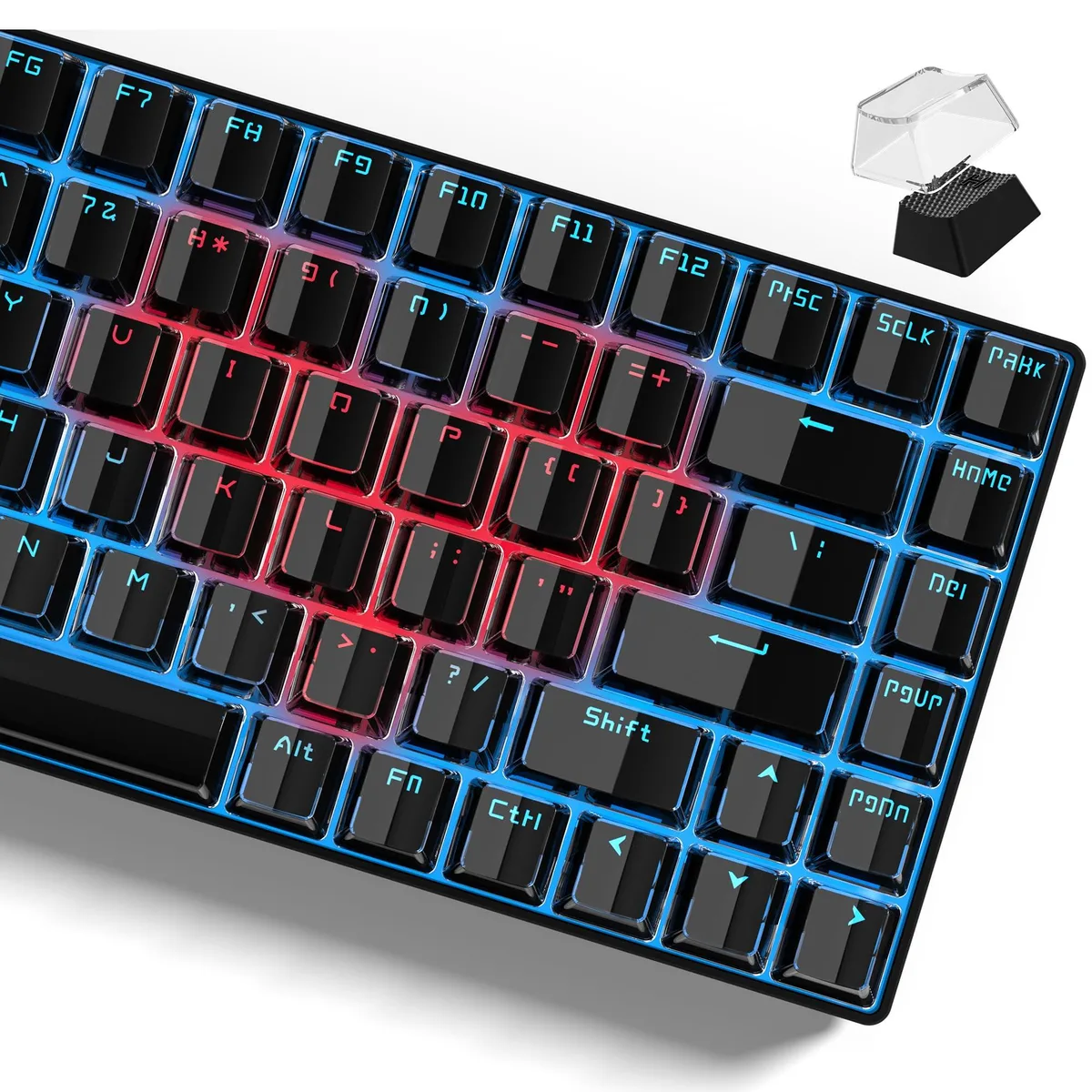 Womier Womier Black Jelly Keycaps 130 Keys OEM Profile 60 75 100 Percent Black — product photo